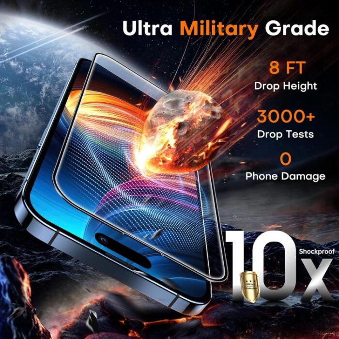 Kalebol Full-Coverage HD Tempered Glass for iPhone, 9H+, Anti-Fingerprint - Image 5