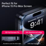 Kalebol Full-Coverage HD Tempered Glass for iPhone, 9H+, Anti-Fingerprint - Image 6