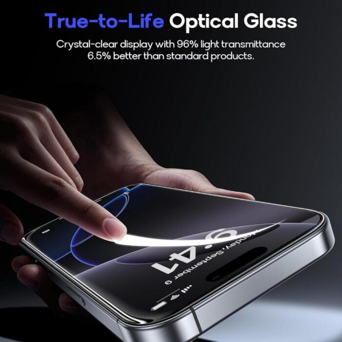 Kalebol Full-Coverage HD Tempered Glass for iPhone, 9H+, Anti-Fingerprint - Image 9