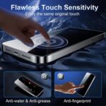 Kalebol Full-Coverage Privacy Tempered Glass for iPhone, 28-Degree - Image 5