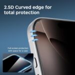 Kalebol Full-Coverage Privacy Tempered Glass for iPhone, 28-Degree - Image 7