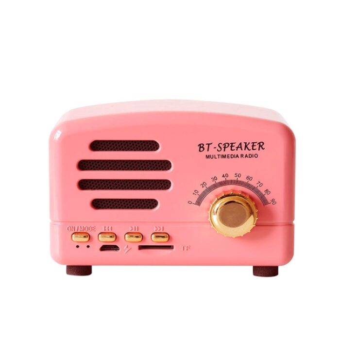 BT01 Retro Mini Bluetooth Speaker and Radio, 5W, TF Card - Image 2