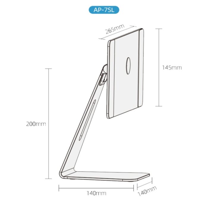 AP-7SL Magnetic Aluminium Tablet Stand, 360-Degree Rotating - Image 7