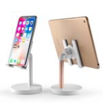 MT-100 Aluminium Column Phone and Tablet Stand, Weighted Round Base - Image 3