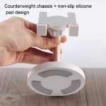 MT-100 Aluminium Column Phone and Tablet Stand, Weighted Round Base - Image 5