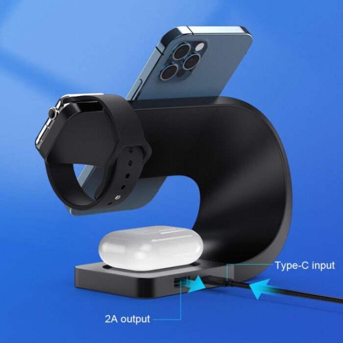 LFX-178 4-in-1 Wireless Charging Station for iPhone, Apple Watch & AirPods - Image 5