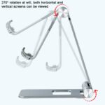 Z10A Aluminium Folding Desktop Phone and Tablet Stand, Dual Hinge - Image 4
