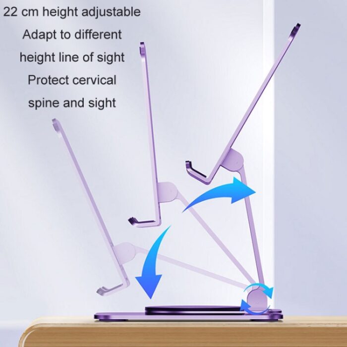 360-Degree Rotating Foldable Metal Phone Holder, 5 kg Load - Image 7