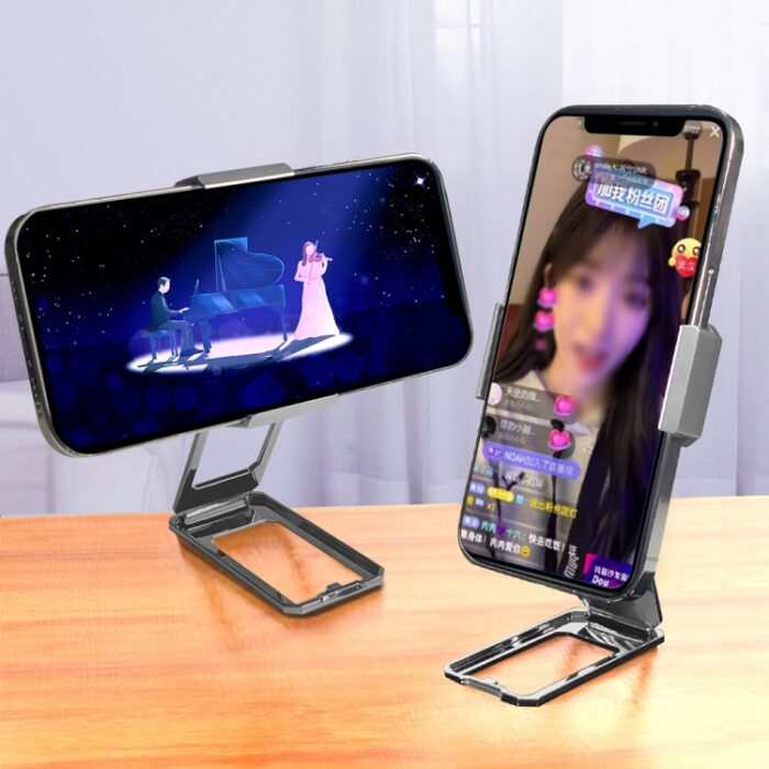 Back-Clip Double Ring Magnetic Folding Phone Stand - Image 12