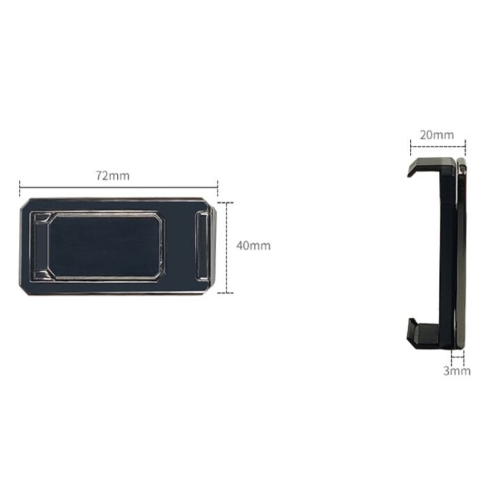 Back-Clip Double Ring Magnetic Folding Phone Stand - Image 3