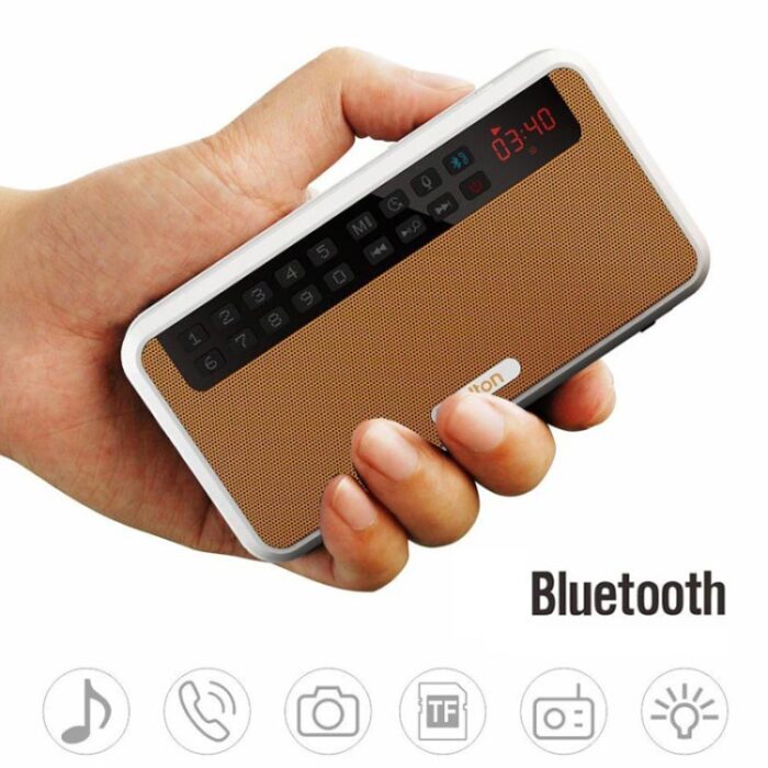 Rolton E500 Portable Bluetooth Speaker with FM Radio and Microphone - Image 4