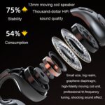 JX80 Clip-On Open-Ear Wireless Earbuds, Bluetooth 5.3, ENC - Image 6