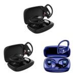 T16 / T17 Ear-Hook Wireless Earbuds, Dual Battery LED Display - Image 2