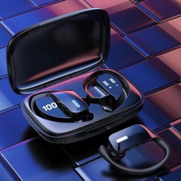 T16 / T17 Ear-Hook Wireless Earbuds, Dual Battery LED Display - Image 13