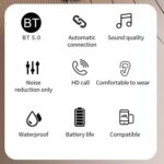Ear Hook Wireless Earbuds Bluetooth 5.3 with LED Display & Power Bank Case - Image 3