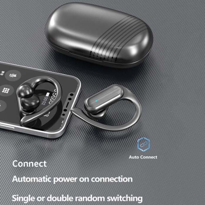 A520 Ear-Hook Sports Earbuds, LED Display Case, Waterproof - Image 7