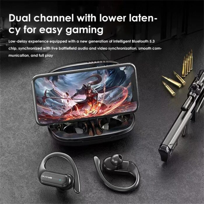 A520 Ear-Hook Sports Earbuds, LED Display Case, Waterproof - Image 9