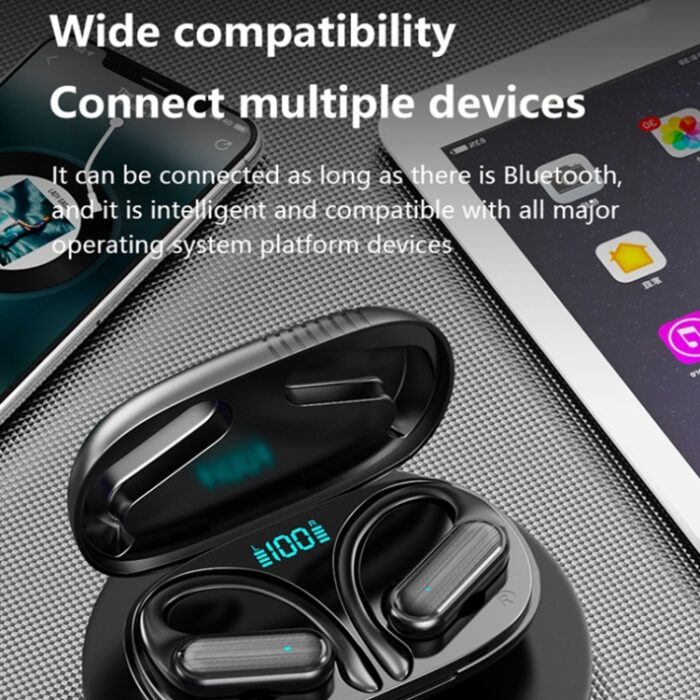 A520 Ear-Hook Sports Earbuds, LED Display Case, Waterproof - Image 10