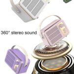 Mini Retro HiFi Bluetooth Speaker with Leather Handle and Volume Knob - Image 8