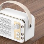 Mini Retro HiFi Bluetooth Speaker with Leather Handle and Volume Knob - Image 9