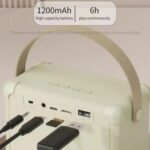 Mini Karaoke Bluetooth Speaker with Optional Microphones, 66 mm Driver - Image 11