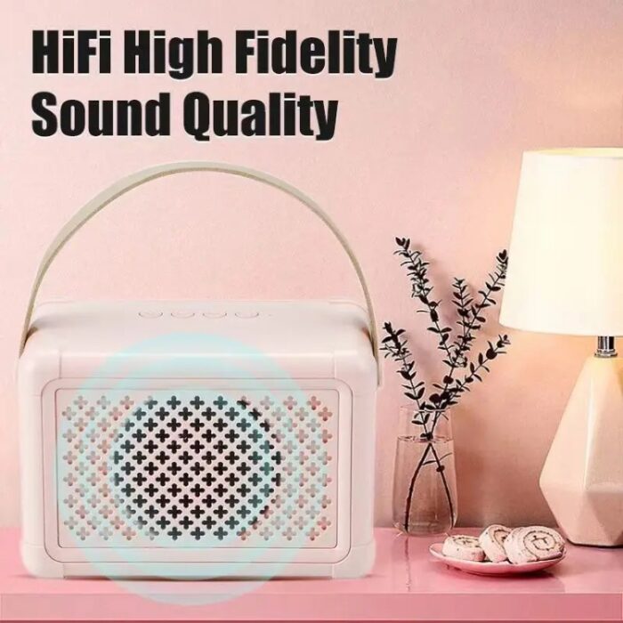 Mini Karaoke Bluetooth Speaker with Optional Microphones, 66 mm Driver - Image 13