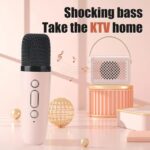 Mini Karaoke Bluetooth Speaker with Optional Microphones, 66 mm Driver - Image 6