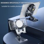 Aluminium Phone and Tablet Stand for Phone Coolers, Dual Hinge - Image 3