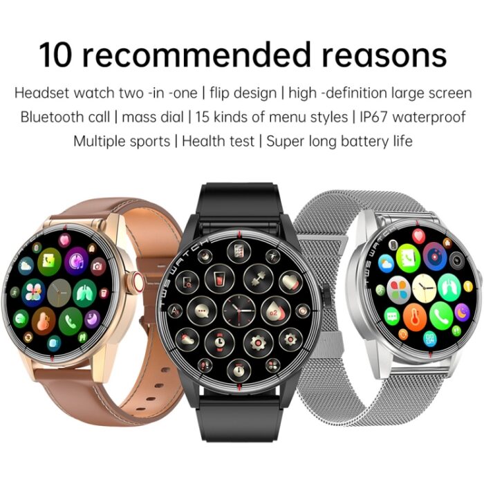 R6 2-in-1 Smartwatch with Built-in Earbuds, 1.32" Screen, Bluetooth Calling - Image 3