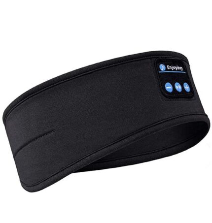 Bluetooth Sleep Mask Headphones, Soft Headband with Flat Speakers