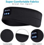 Bluetooth Sleep Mask Headphones, Soft Headband with Flat Speakers - Image 2