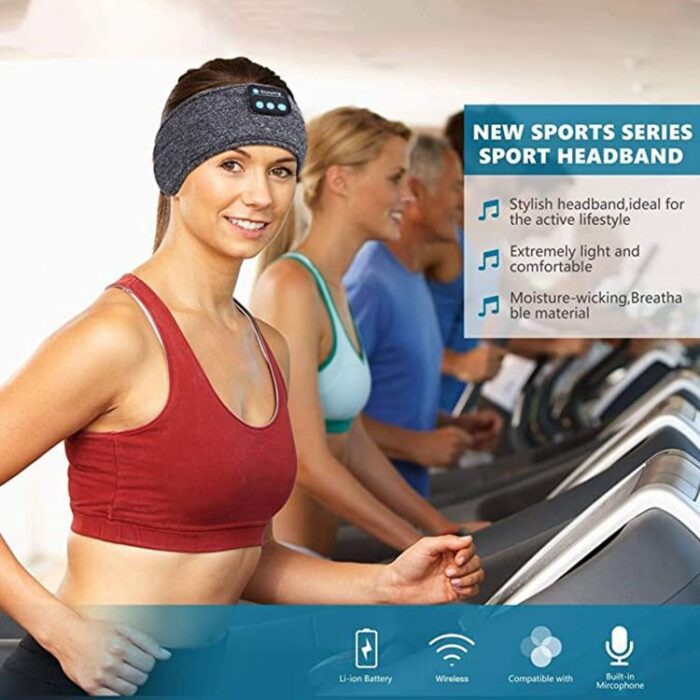 Bluetooth Sleep Mask Headphones, Soft Headband with Flat Speakers - Image 8