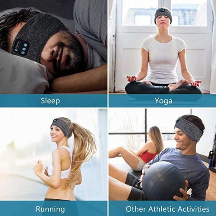 Bluetooth Sleep Mask Headphones, Soft Headband with Flat Speakers - Image 9