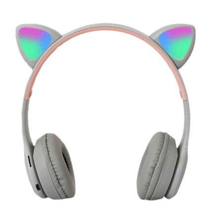 P47M Cat Ear LED Wireless Bluetooth Headphones