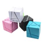 Qone Cube Voice-Controlled Mini Bluetooth Speaker, RGB, 50 mm Driver - Image 2
