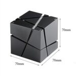 Qone Cube Voice-Controlled Mini Bluetooth Speaker, RGB, 50 mm Driver - Image 3