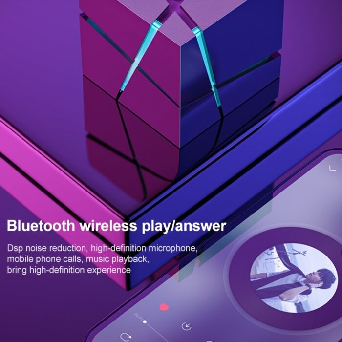 Qone Cube Voice-Controlled Mini Bluetooth Speaker, RGB, 50 mm Driver - Image 8