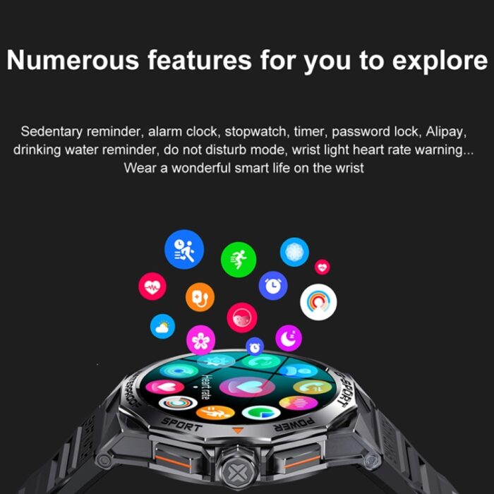 K62 1.43" AMOLED Bluetooth Calling Sports Smartwatch, Waterproof - Image 17