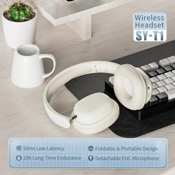 SOYTO SY-T1 Bluetooth Gaming Headset with Plug-In Microphone - Image 13