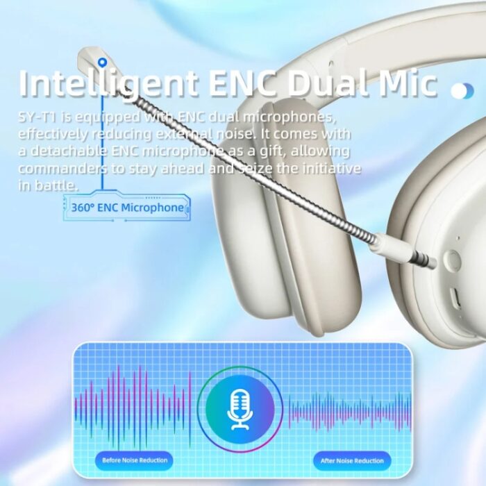SOYTO SY-T1 Bluetooth Gaming Headset with Plug-In Microphone - Image 6