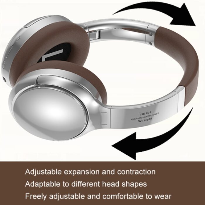 SOYTO VJE901 Retro Bluetooth 5.3 Headphones with Metal Headband - Image 3