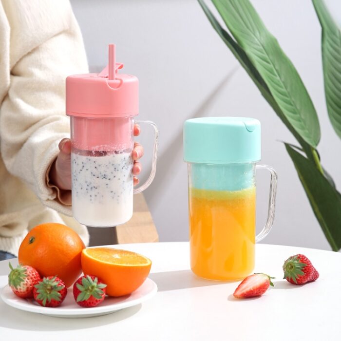 420ml 6 Blades Straw Juice Cup - Image 2