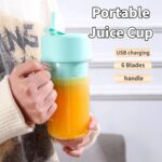 420ml 6 Blades Straw Juice Cup - Image 3