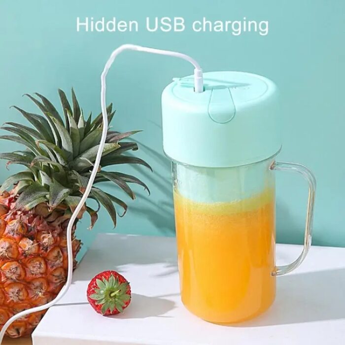 420ml 6 Blades Straw Juice Cup - Image 4