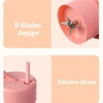 420ml 6 Blades Straw Juice Cup - Image 6