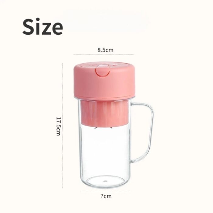420ml 6 Blades Straw Juice Cup - Image 9