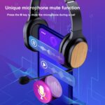 Bamboo Wood Bluetooth Headphones with Sound Card, TF Card, FM, AUX - Image 10