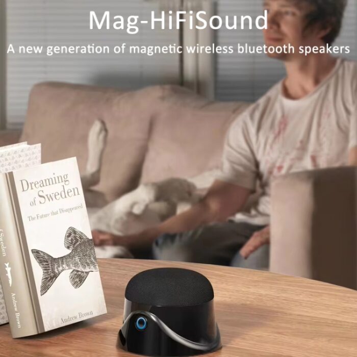 CQ01 Magnetic Mini Bluetooth Speaker, MagSafe Compatible, TWS - Image 3