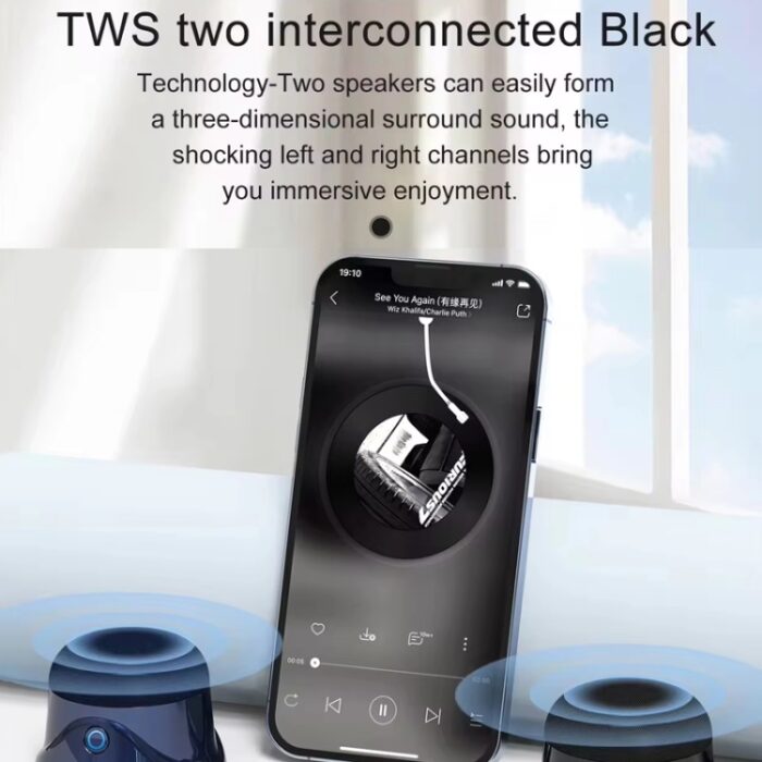 CQ01 Magnetic Mini Bluetooth Speaker, MagSafe Compatible, TWS - Image 6