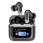 V8 ANC Wireless Earbuds with Colour Touch Screen Case